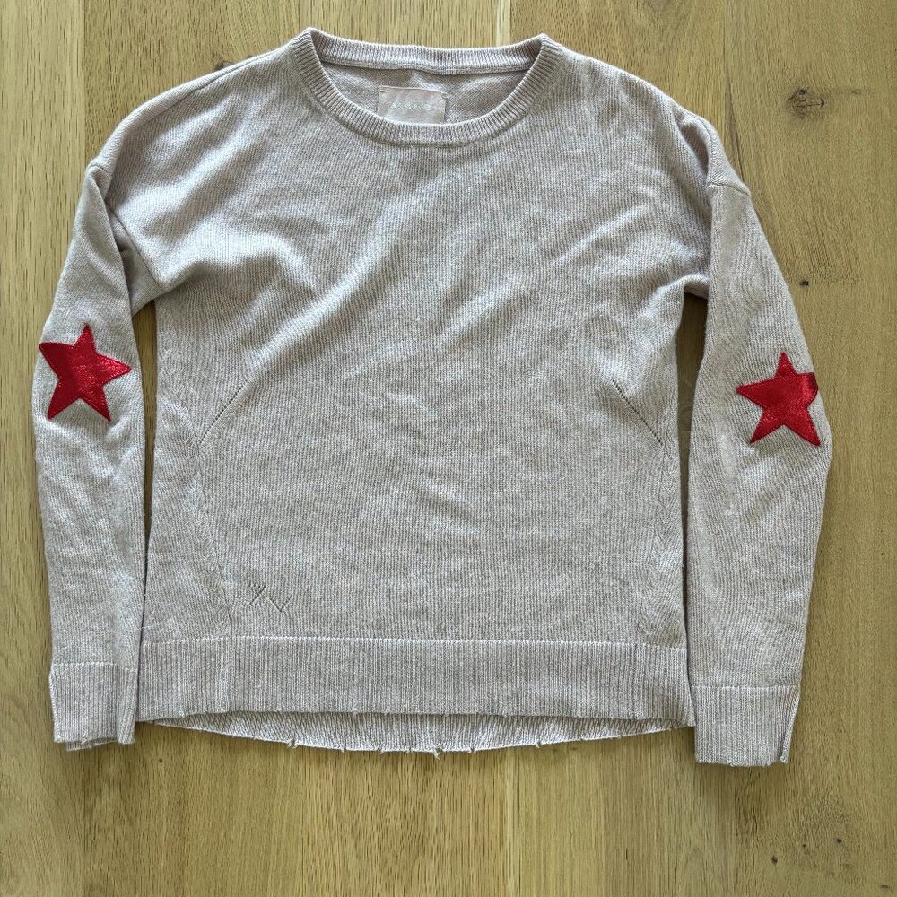 Zadig & Voltaire sweater with red star elbow patches - XS